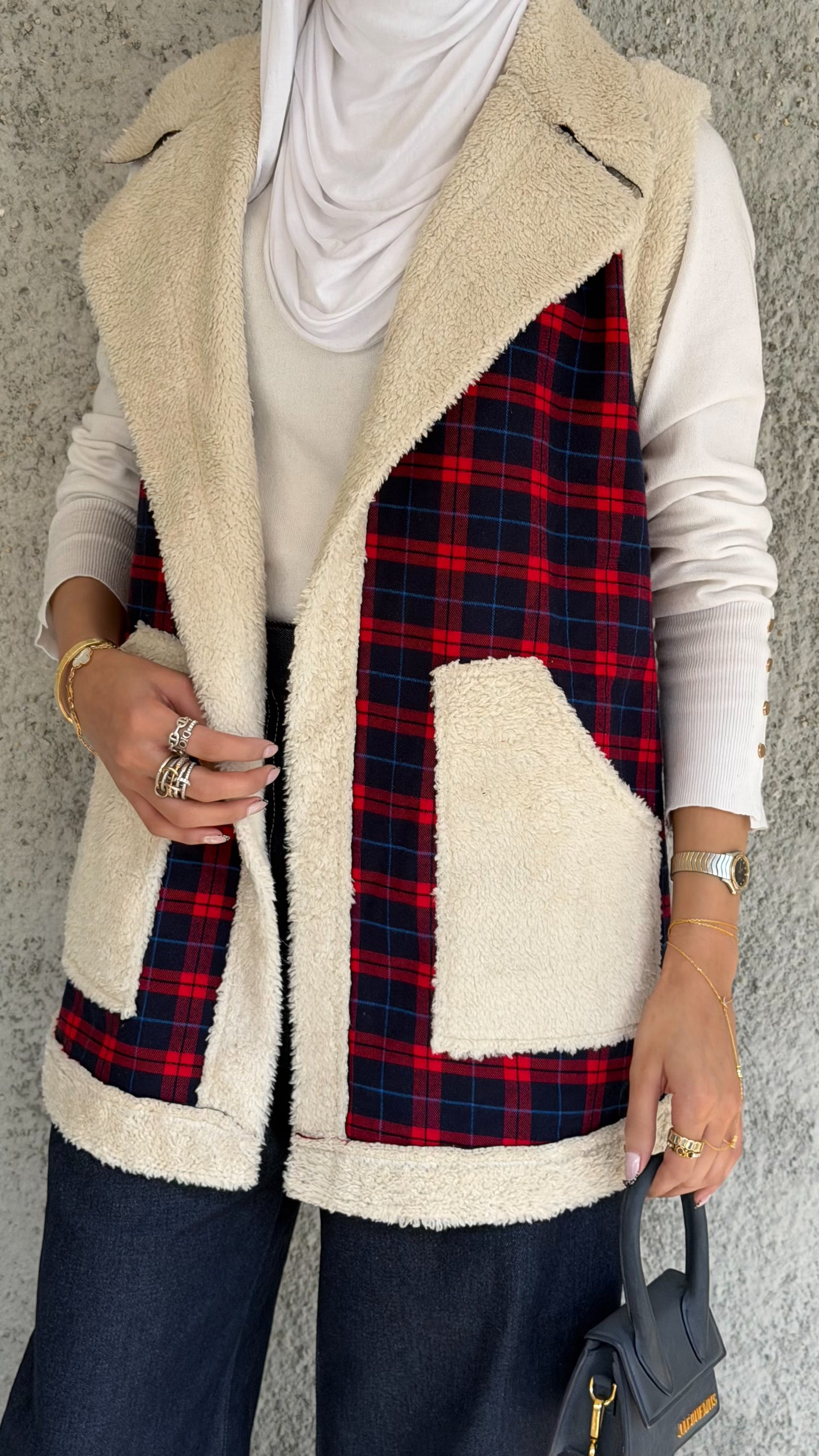 Plaid Vest